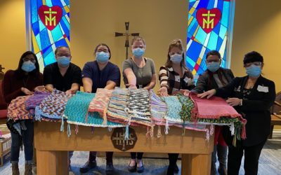 Residents at Sacred heart Home Receive Donated Prayer Shawls